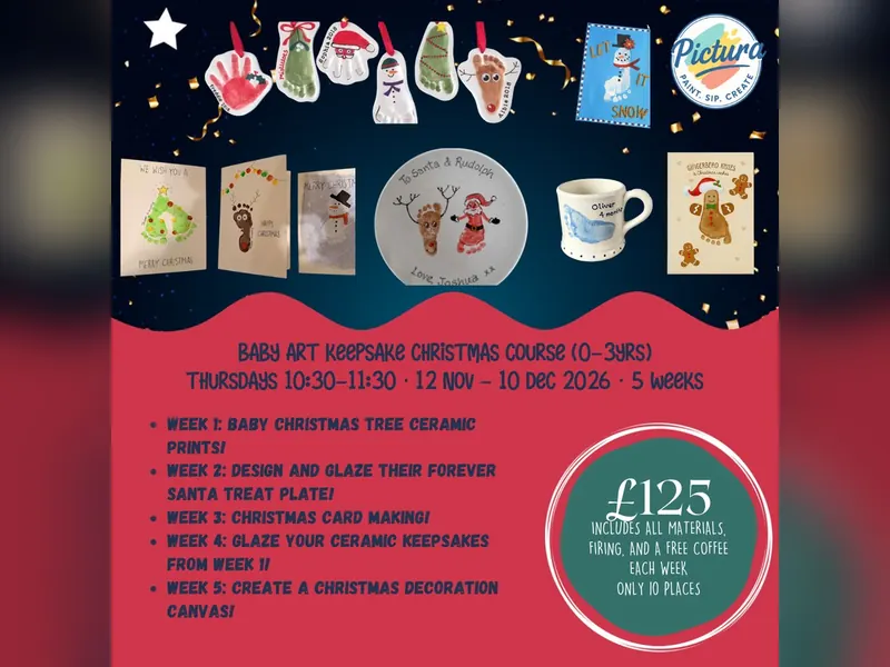 Baby Art Keepsake Christmas Course (0-3yrs)