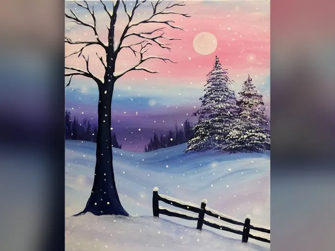 Canvas & Coco: All ages welcome! Winter Wonderland