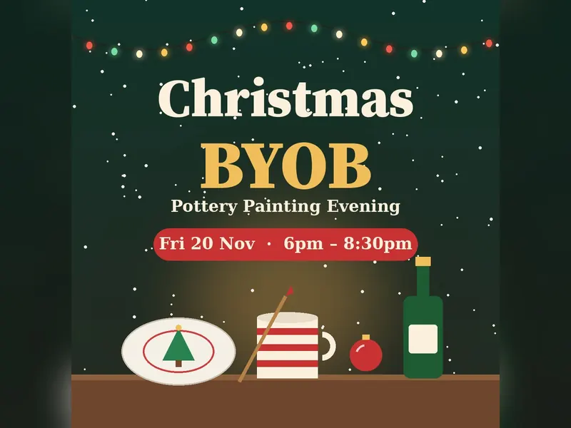 Christmas BYOB Pottery Evening