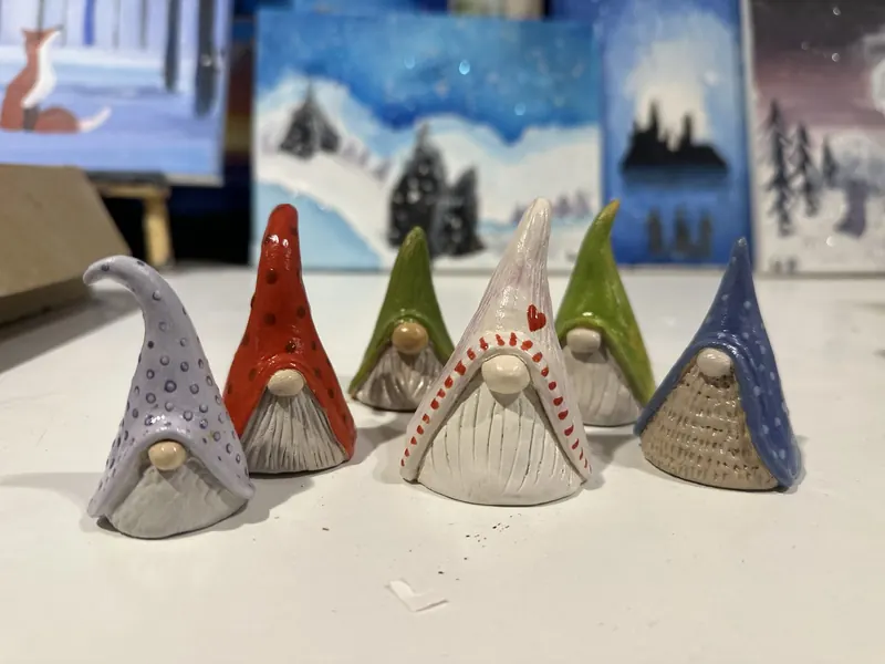 Clay Christmas Gnomes workshop