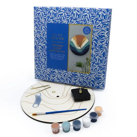 Luxe Décor Wooden Clock Painting Kit