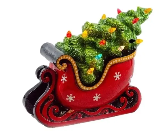 Classic Sleigh with Tree Light Up