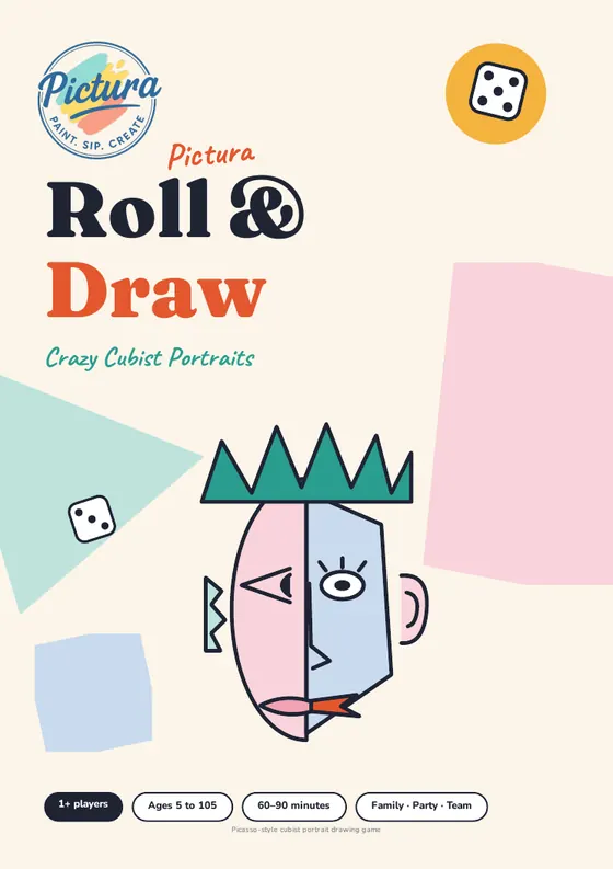 Pictura Roll & Draw: Crazy Cubist Portraits