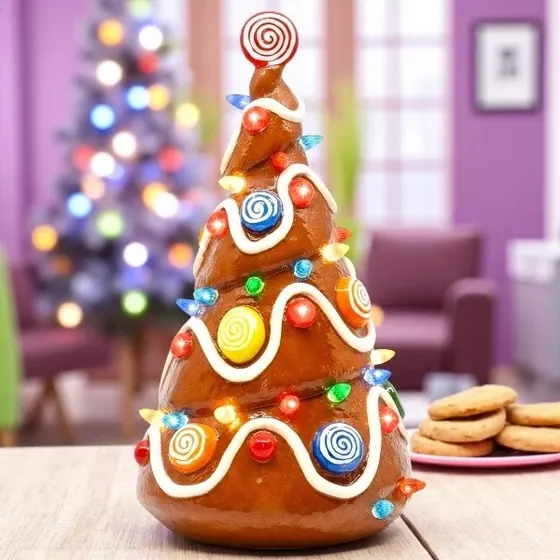 Gingerbread Tree Light Up