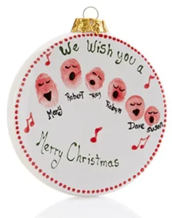 Round ornament - flat bauble