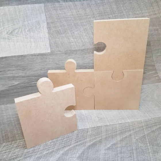 Freestanding corner jigsaws MDF 1 piece
