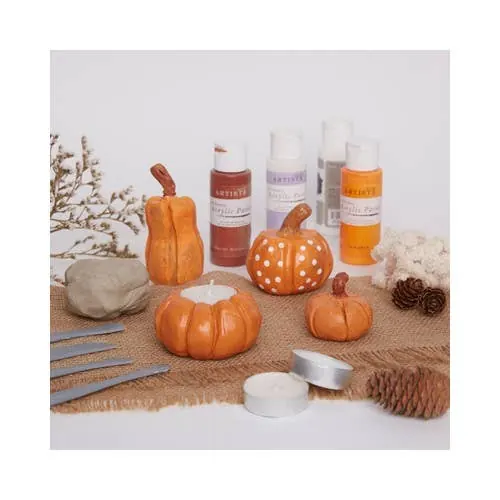 Bee & Bumble Pumpkin Tealight Pottery Kit