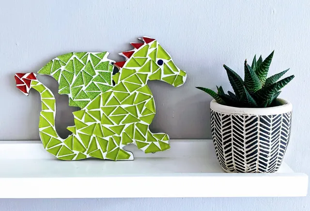 Green Dragon DIY Mosaic Kit, Craft Box