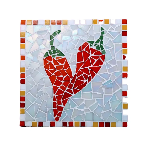 Chilli Pepper DIY Mosaic Kit - Kitchen trivet