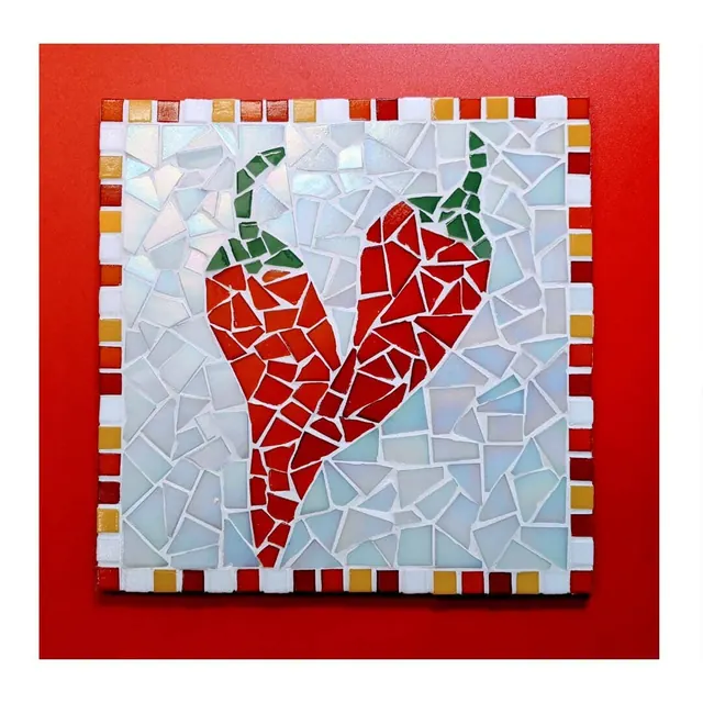 Chilli Pepper DIY Mosaic Kit - Kitchen trivet