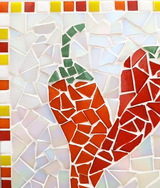Chilli Pepper DIY Mosaic Kit - Kitchen trivet