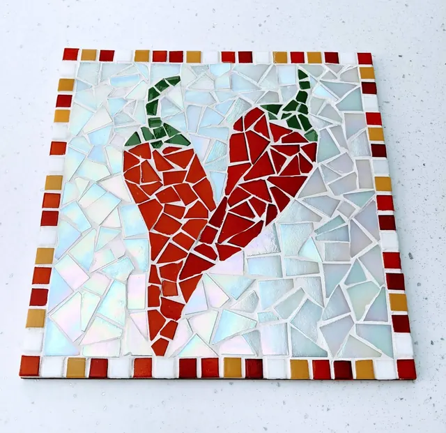 Chilli Pepper DIY Mosaic Kit - Kitchen trivet