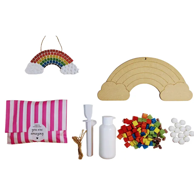 Rainbow DIY Mosaic Kit, Craft Box