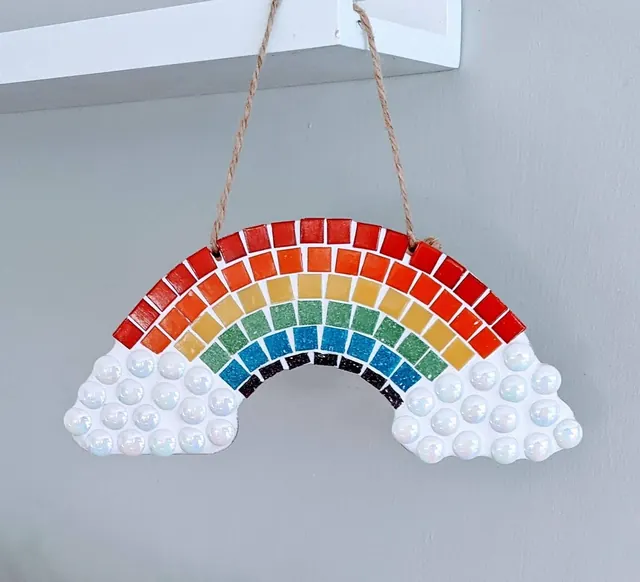 Rainbow DIY Mosaic Kit, Craft Box